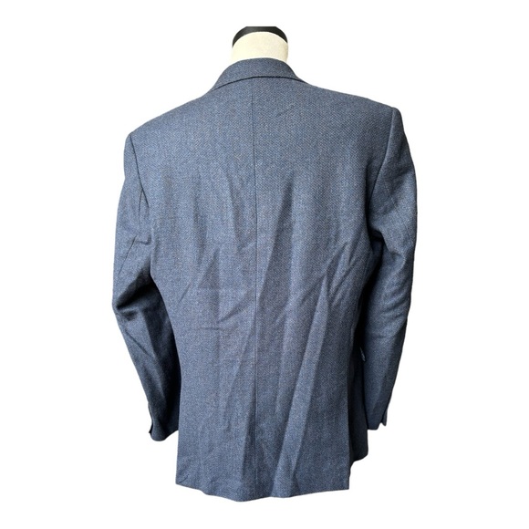Alan Flusser Wool 2-Button notched lapel Double Vented Blazer Sport Coat | 42 R - Picture 10 of 11